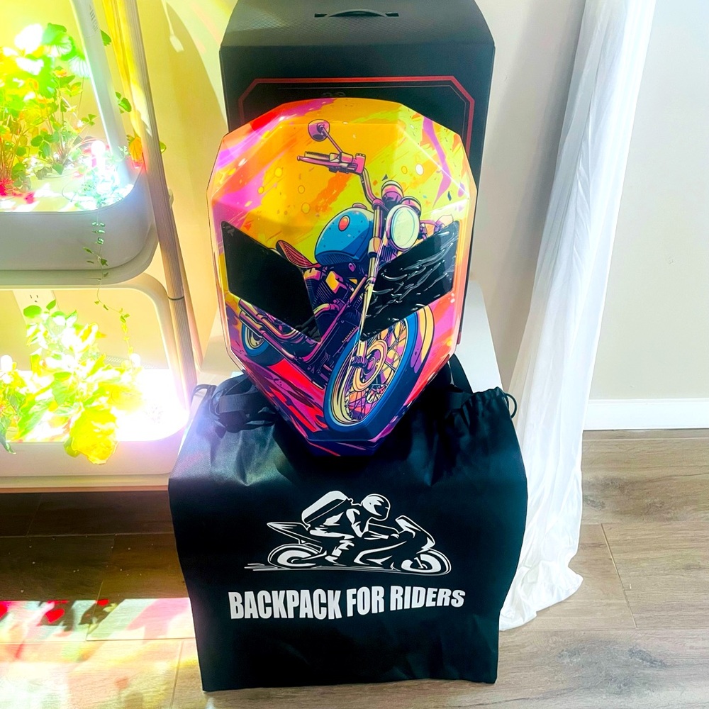 Knight Colorful Motorcycle Backpack